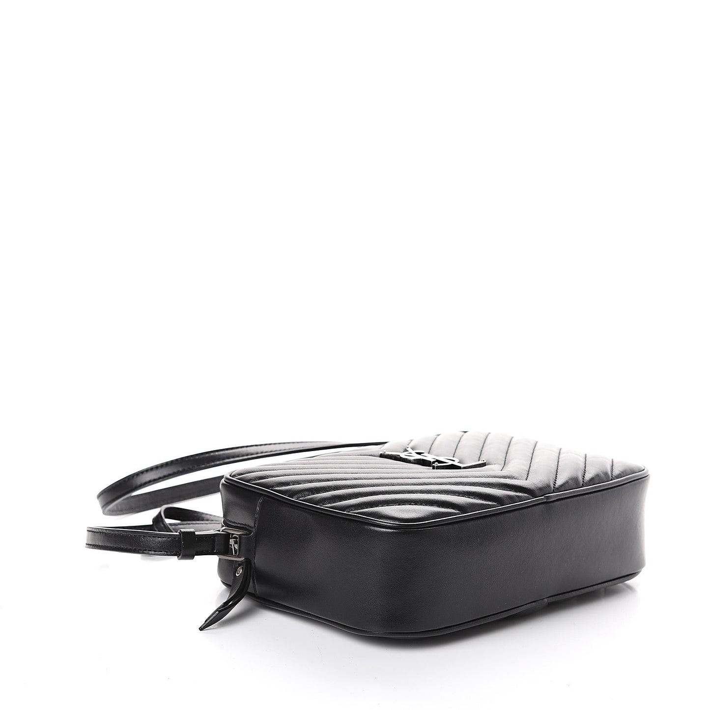 Calfskin Matelasse Monogram Lou Camera Bag Black