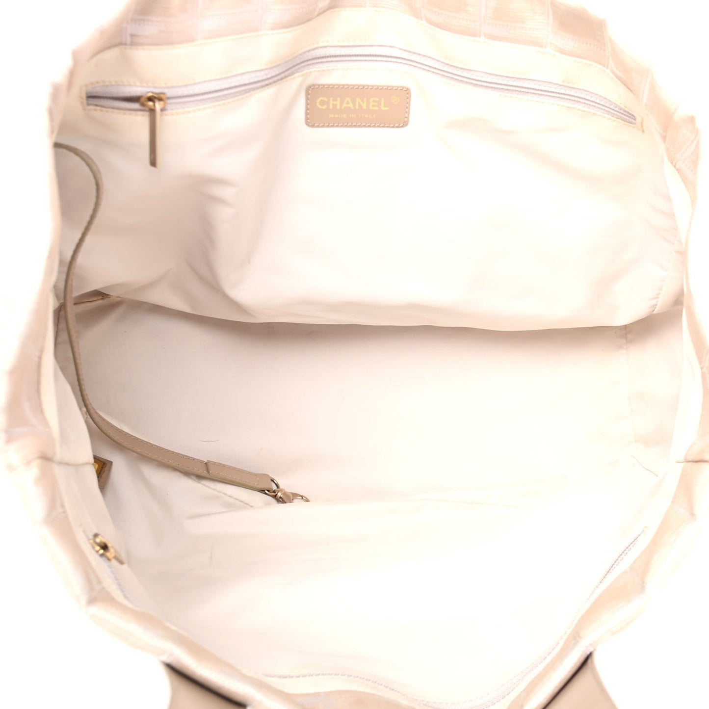 Nylon Medium Travel Tote Beige
