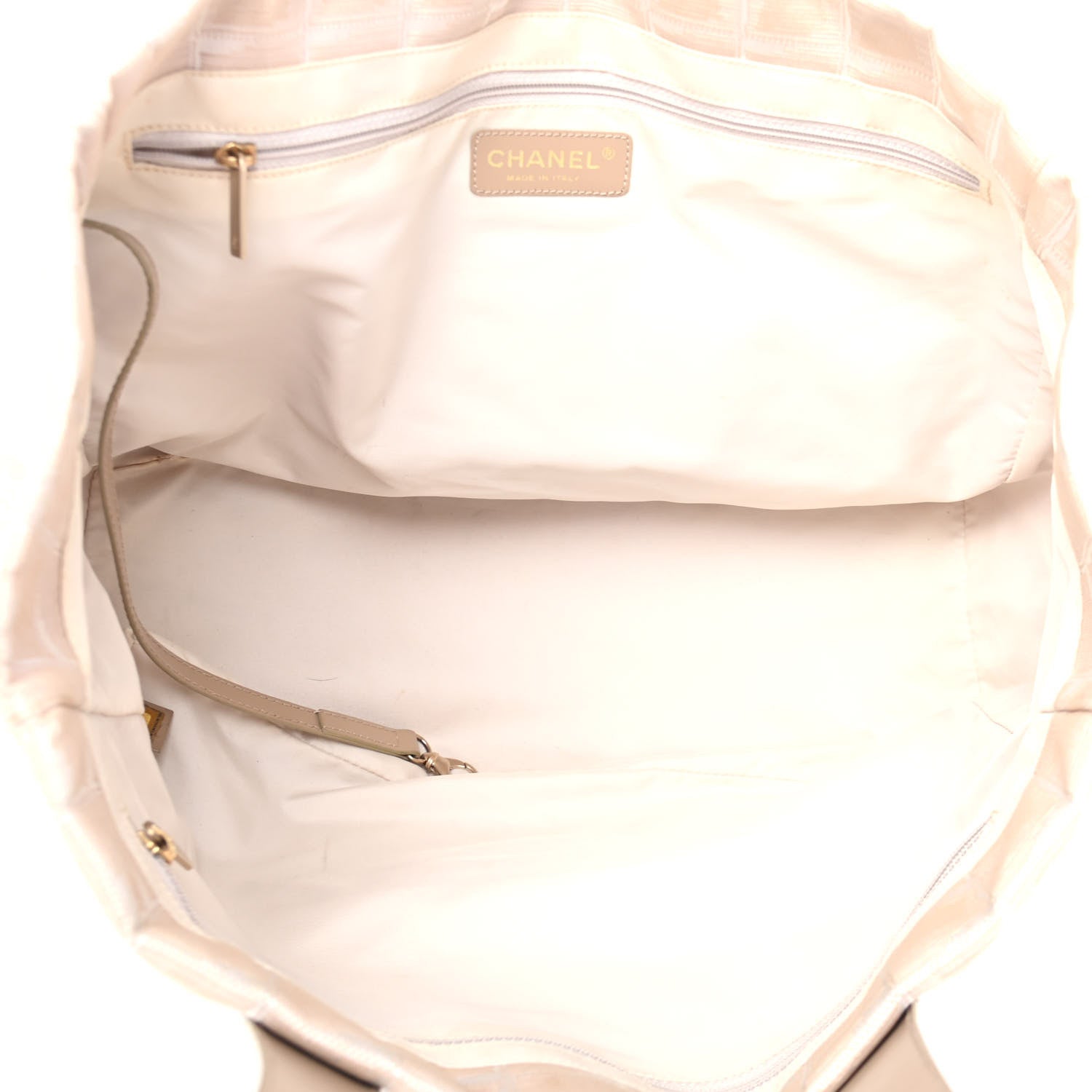 Chanel Nylon Medium Travel Tote Beige 5 of 9