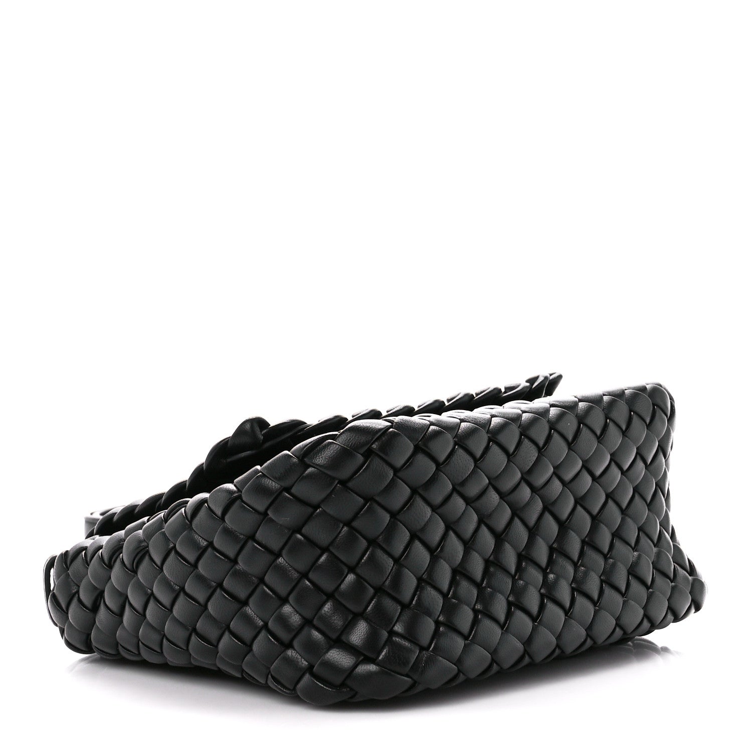 Bottega Veneta Nappa Intrecciato Small Cobble Shoulder Bag Black 4 of 13