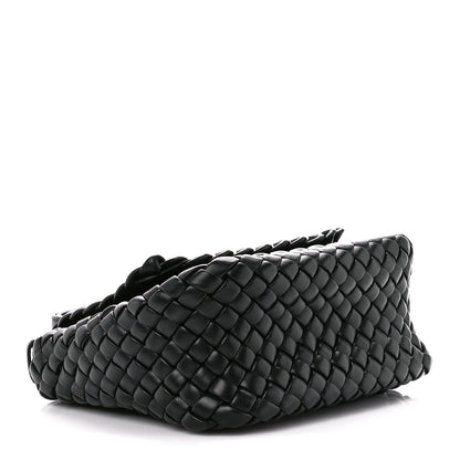Bottega Veneta Nappa Intrecciato Small Cobble Shoulder Bag Black 4 of 13