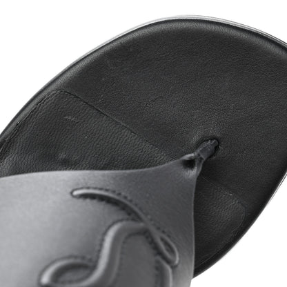 Christian Louboutin Calfskin CL Tongamule 55 Mule  35.5 Black 9 of 10