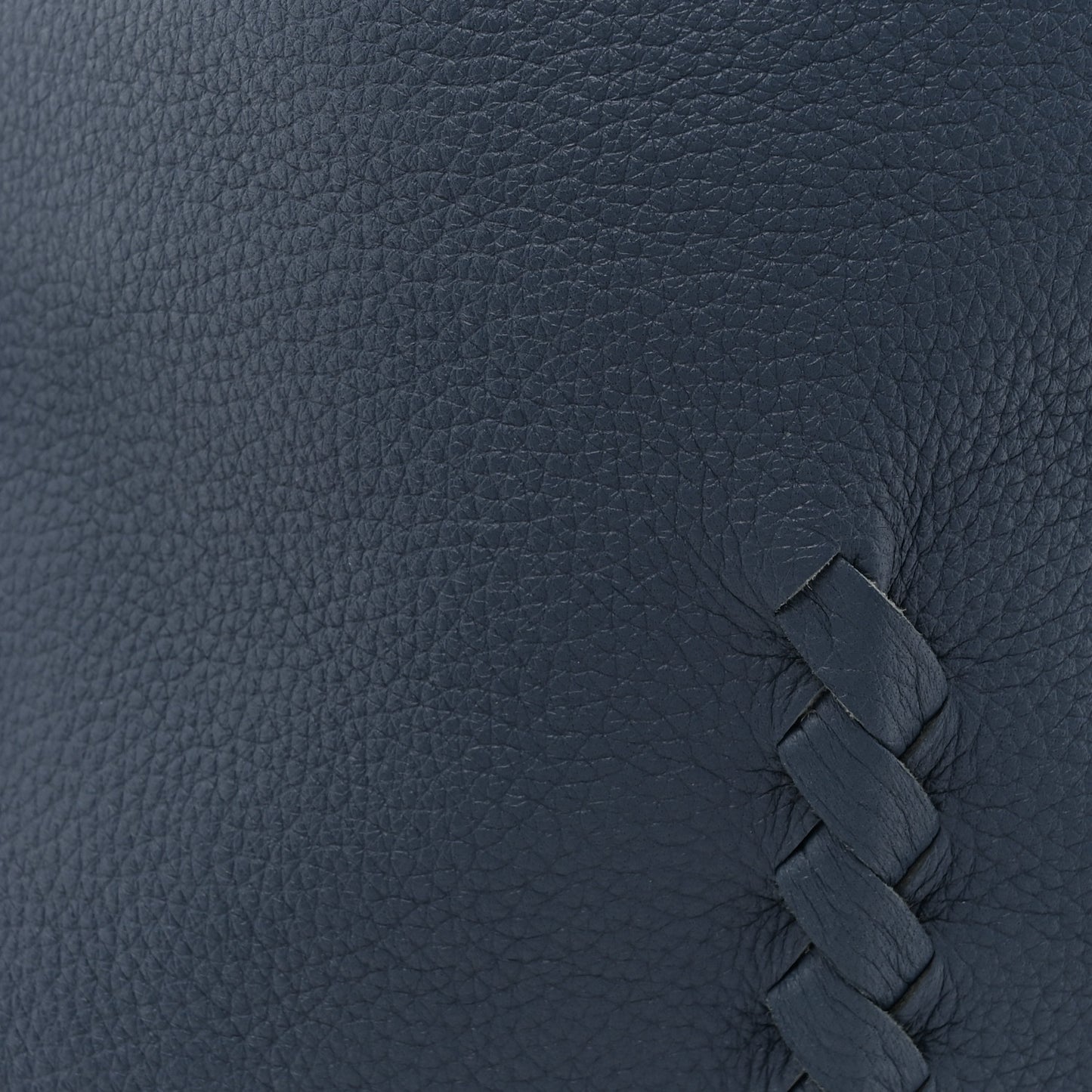 Washed Cervo Deerskin Large Hobo Denim
