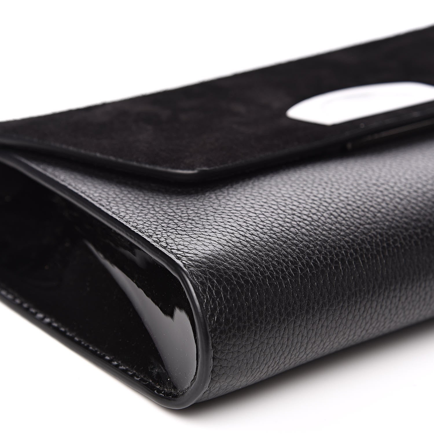 Christian Louboutin Veau Velours Calfskin Vero Dodat Clutch Black 9 of 12
