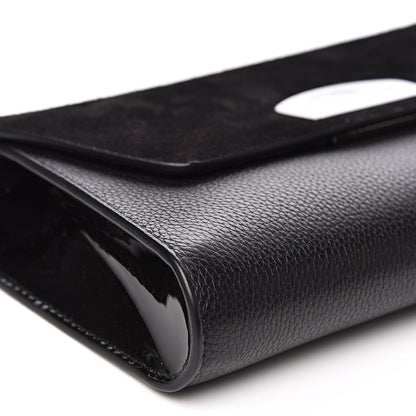 Christian Louboutin Veau Velours Calfskin Vero Dodat Clutch Black 9 of 12