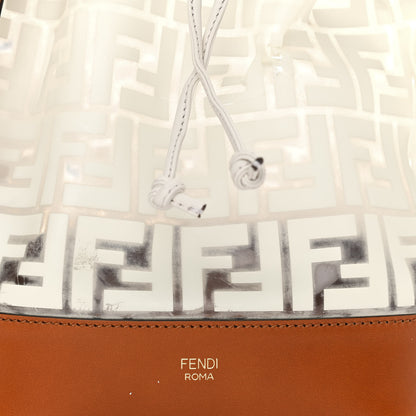 Fendi TPU FF Vitello Aura F is Fendi Grande Mon Tresor Bucket Bag White Cuoio 9 of 21