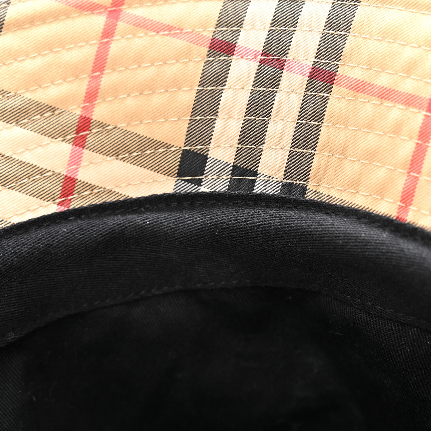 Burberry Technical Cotton Vintage Check Bucket Hat XL Archive Beige 11 of 11
