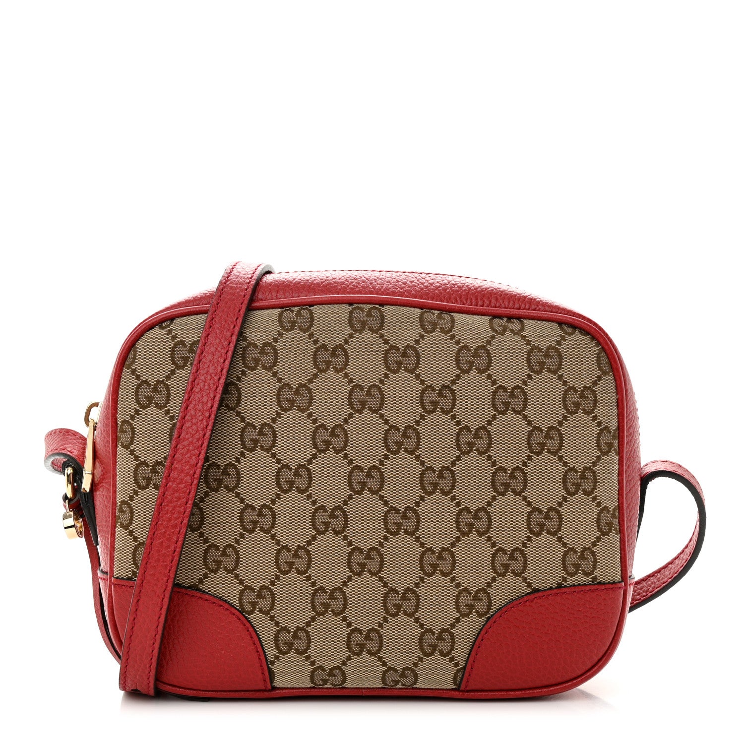 Gucci Monogram Mini Bree Messenger Bag Red 1 of 11
