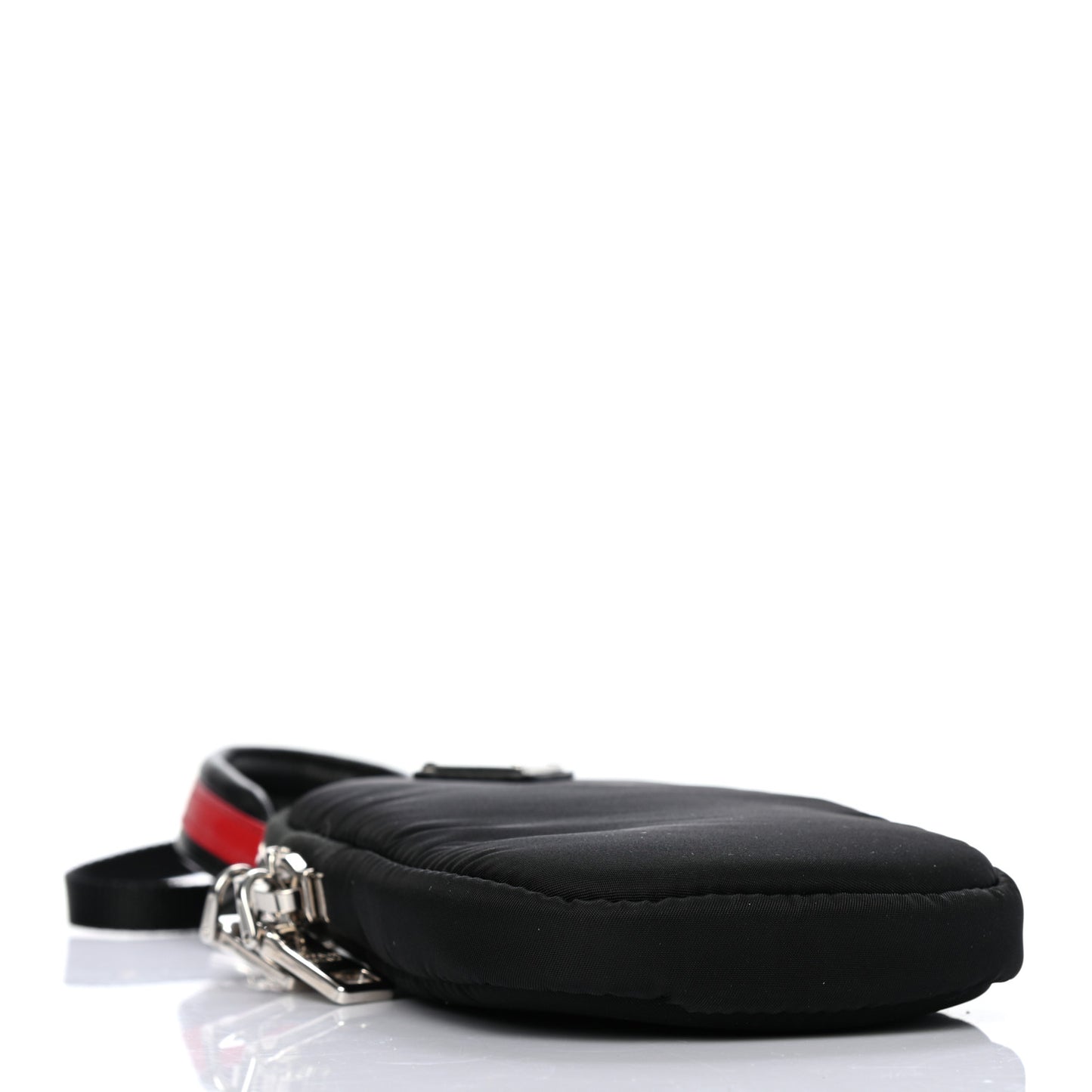 Tessuto Nylon Zip Phone Case Black