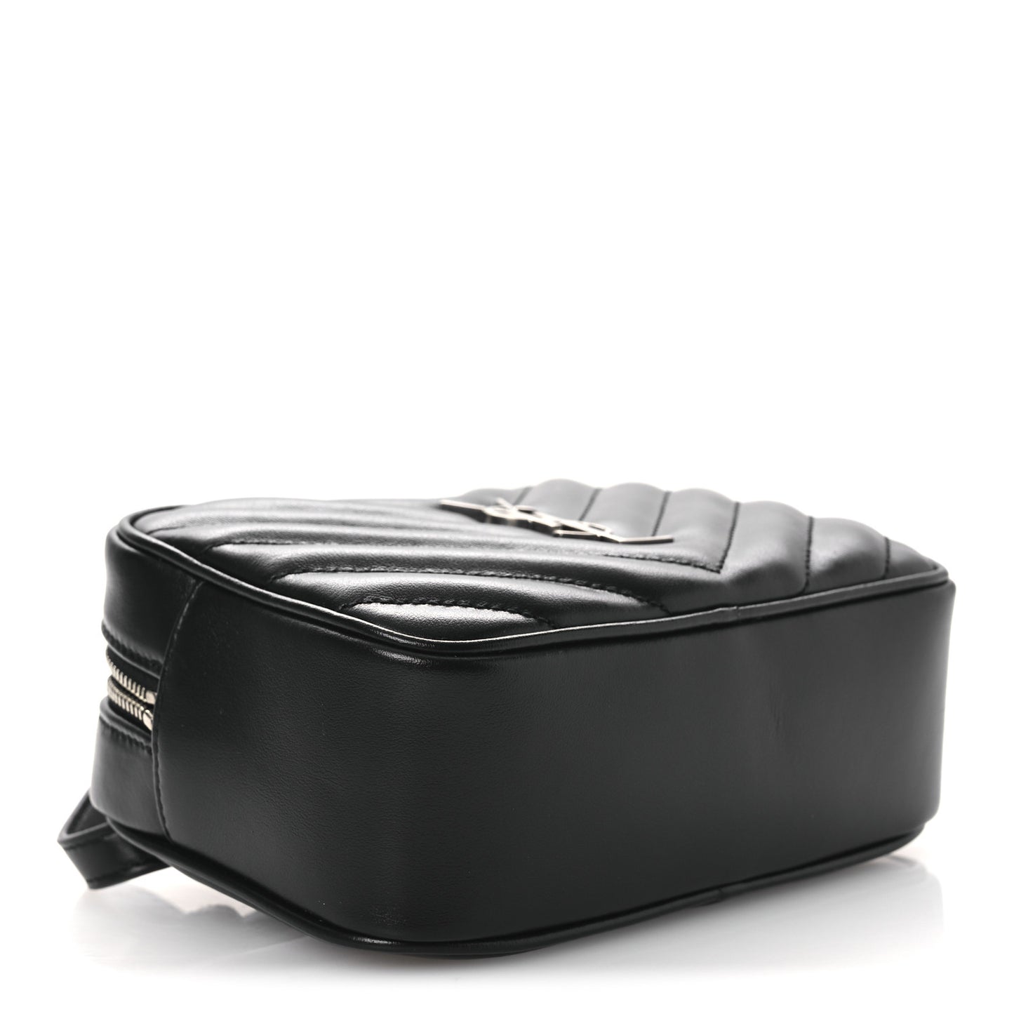 Calfskin Matelasse Monogram Lou Belt Bag Black