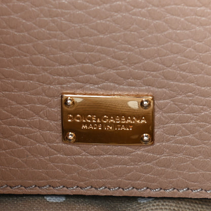 Dolce & Gabbana Pebbled Calfskin Small Tote Nude 6 of 9
