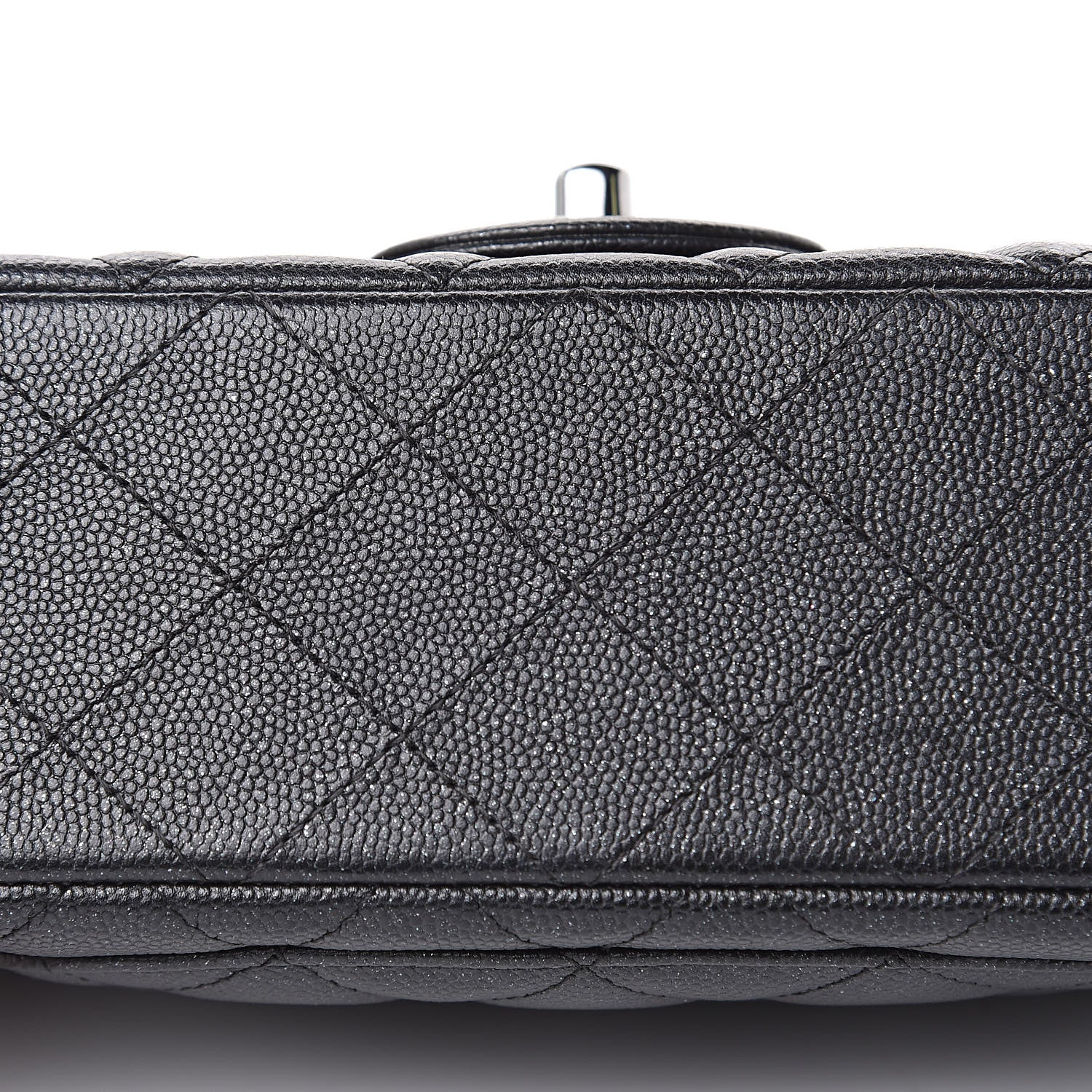 Chanel Iridescent Caviar Quilted Mini Rectangular Flap Black 10 of 11