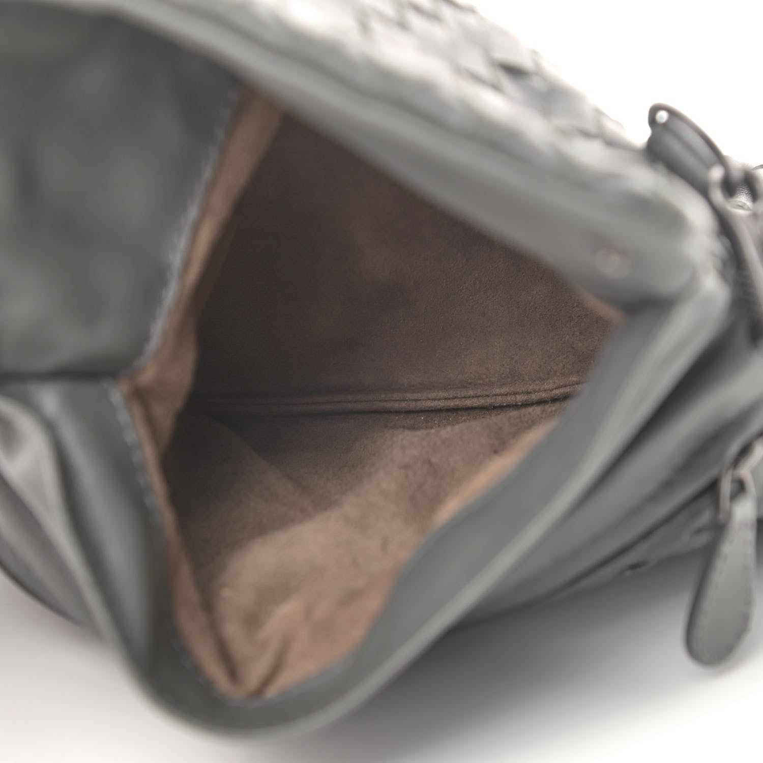 Bottega Veneta Nappa Intrecciato Small Chain Crossbody Light Grey 4 of 4