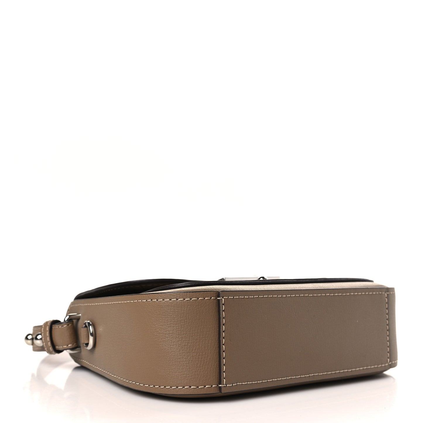 MARC JACOBS Calfskin Mini Rider Top Handle Brown