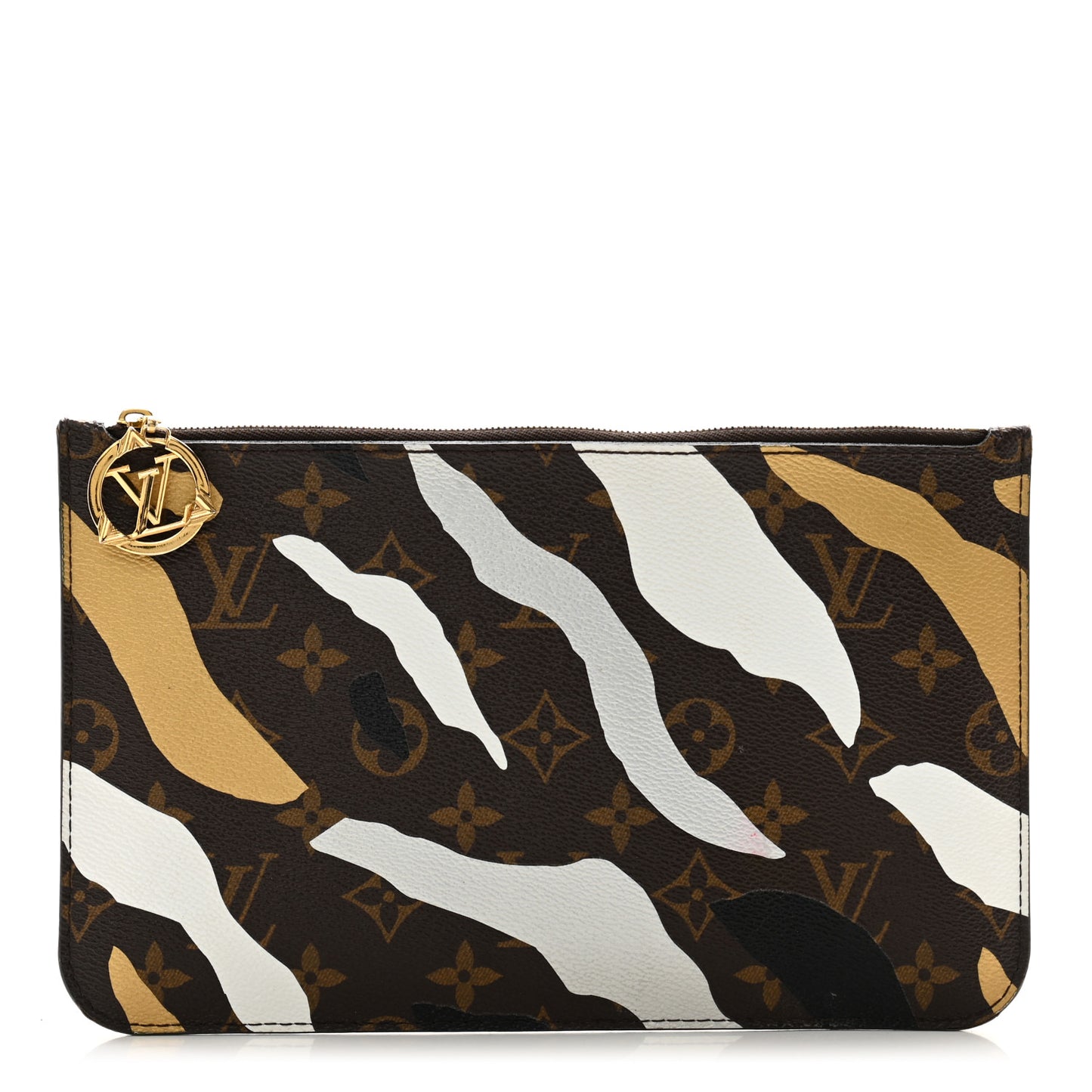 X LOL Monogram Neverfull MM GM Pochette Gold Silver