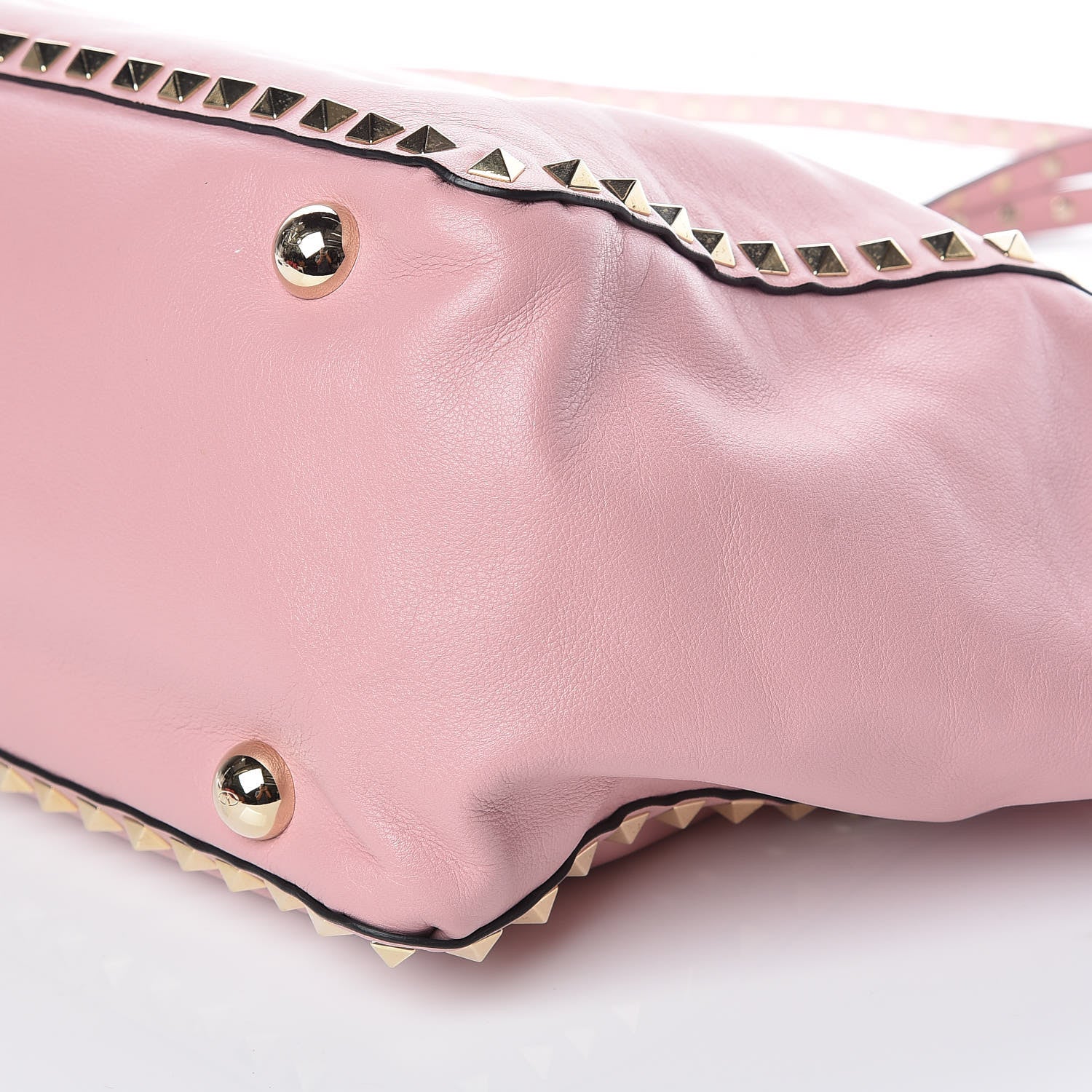 Valentino Garavani Vitello Medium Rockstud Tote Pop Gardenia 12 of 12
