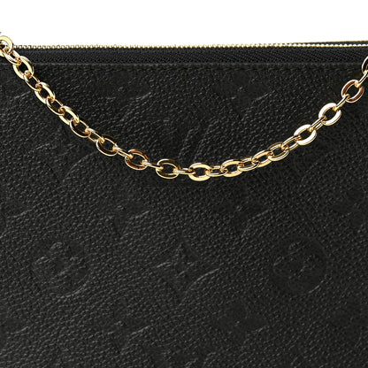 Louis Vuitton Empreinte Double Zip Pochette Black 8 of 11