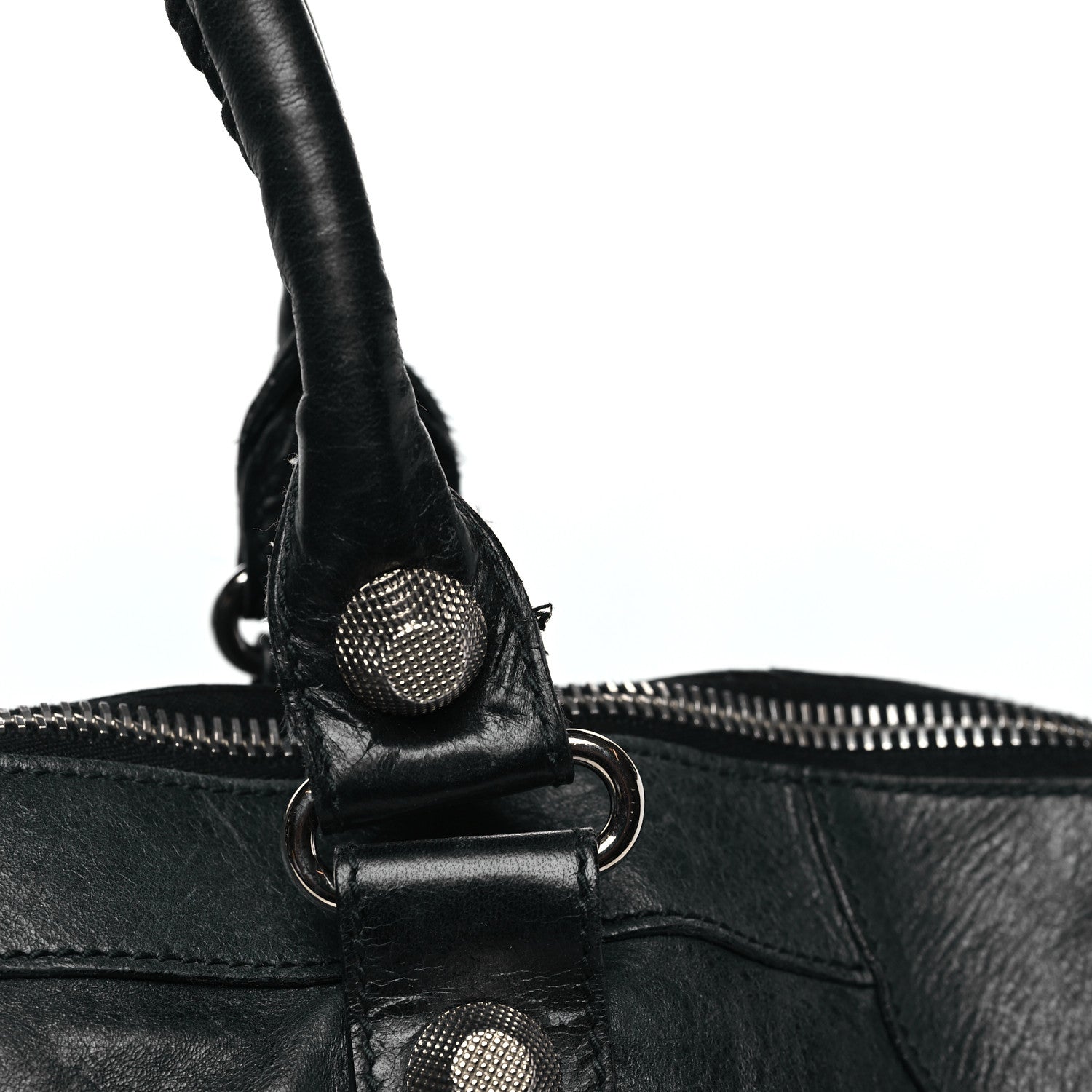 Balenciaga Agneau Giant 21 Silver Hardware Weekender Black 10 of 11
