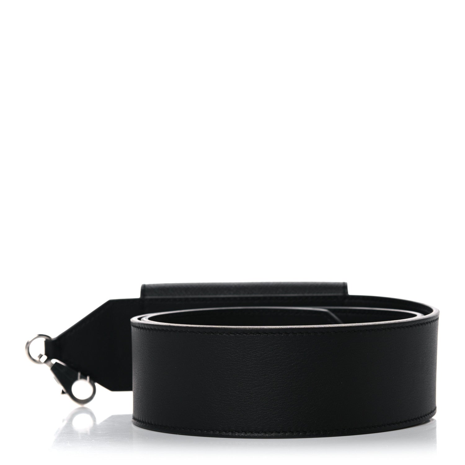 Hermes Swift Epsom Pocket Kelly Shoulder Strap Black 2 of 9