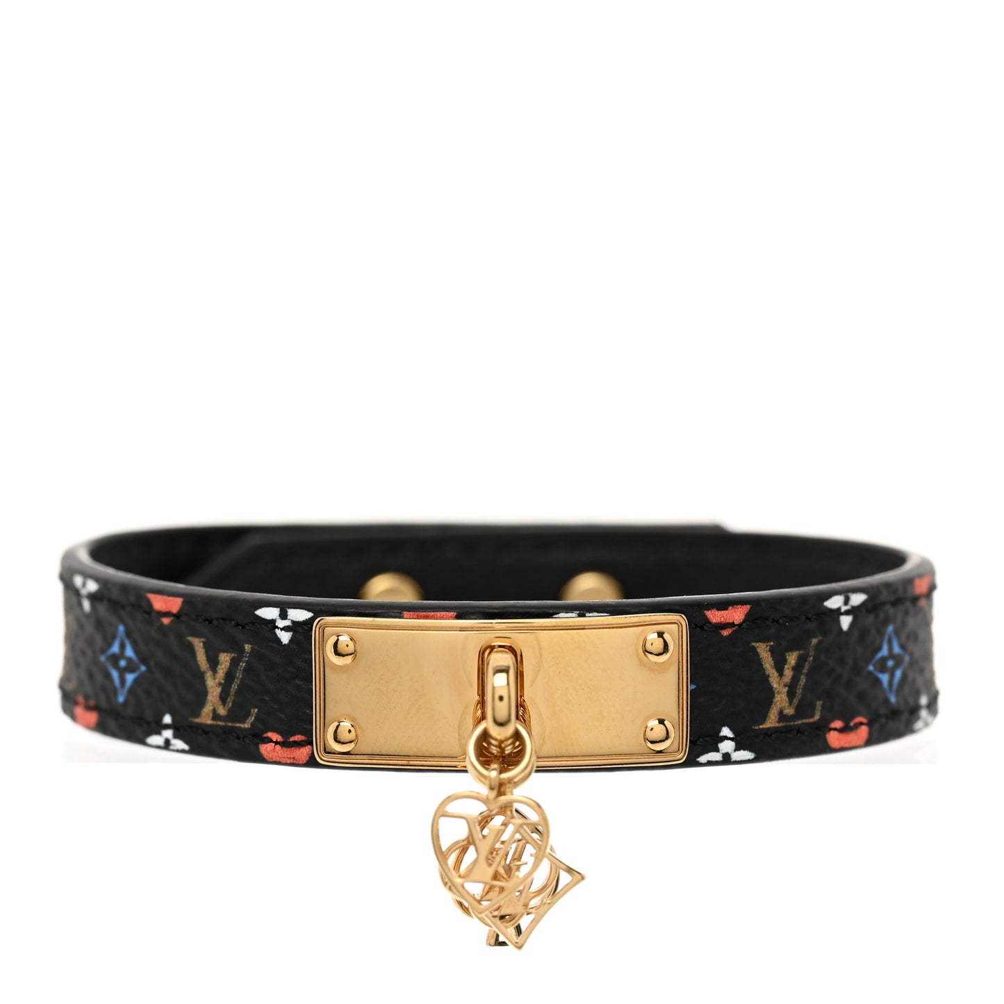 Monogram Multicolor Game On Bracelet 17 Black