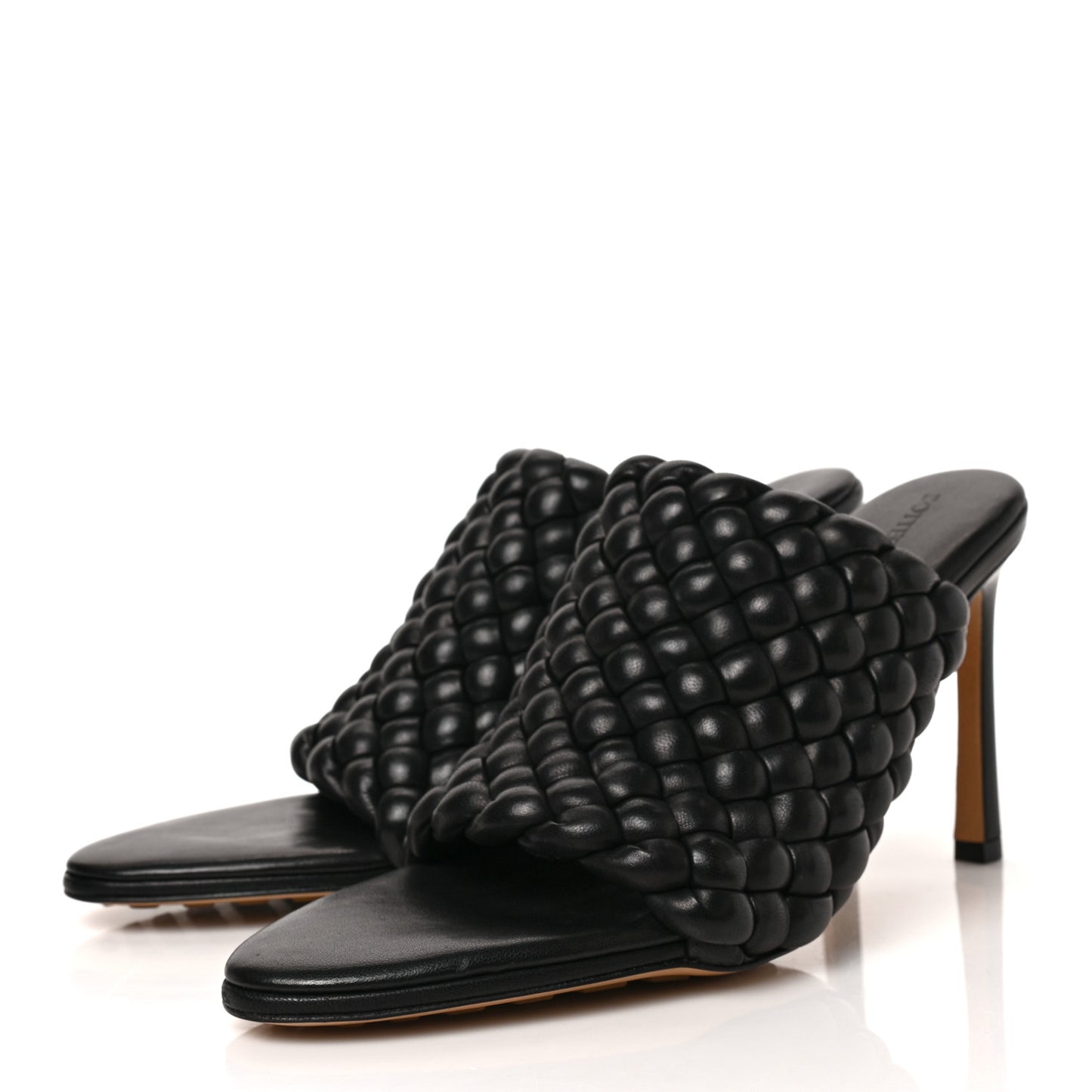 Nappa Padded Intreccio The Curve Sandals 37.5 Fondant