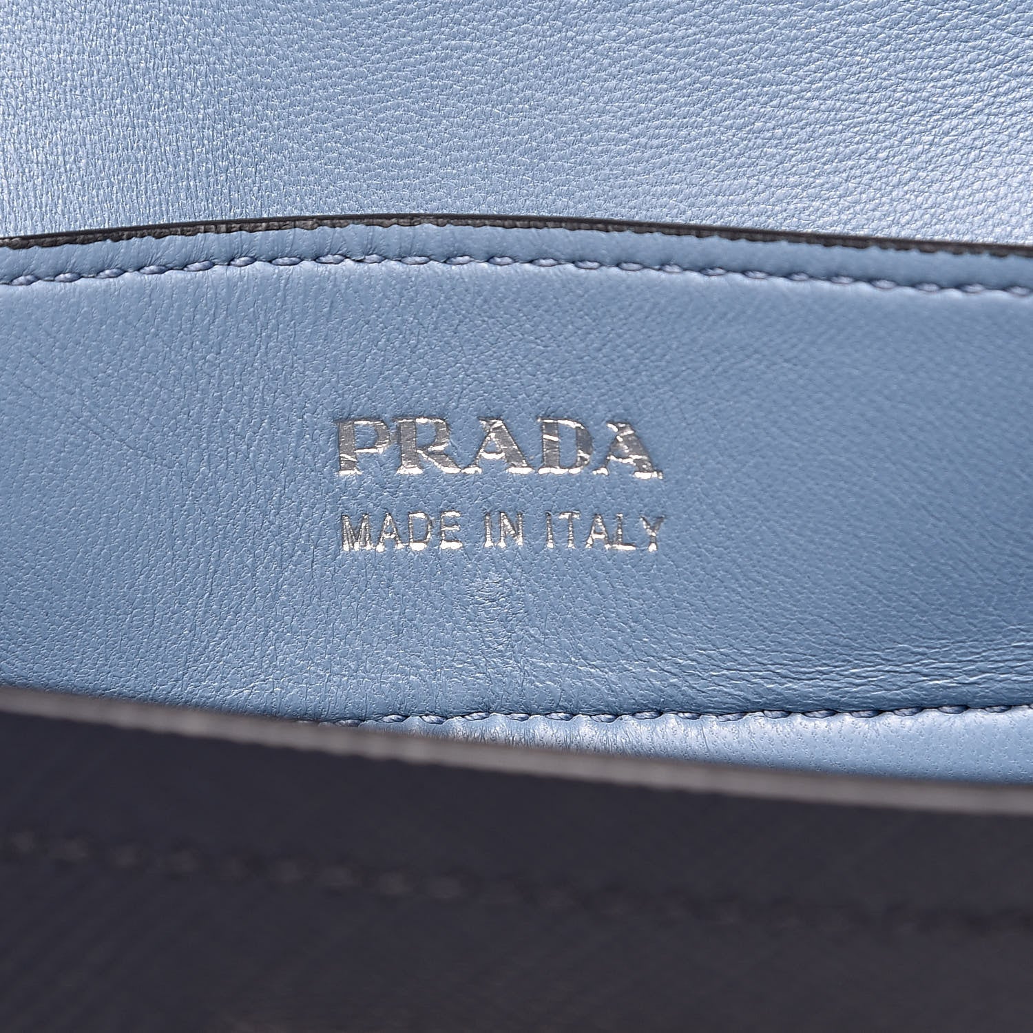 Prada Saffiano Cuir Medium Double Handle Tote Baltico Astrale 5 of 11