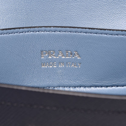 Prada Saffiano Cuir Medium Double Handle Tote Baltico Astrale 5 of 11