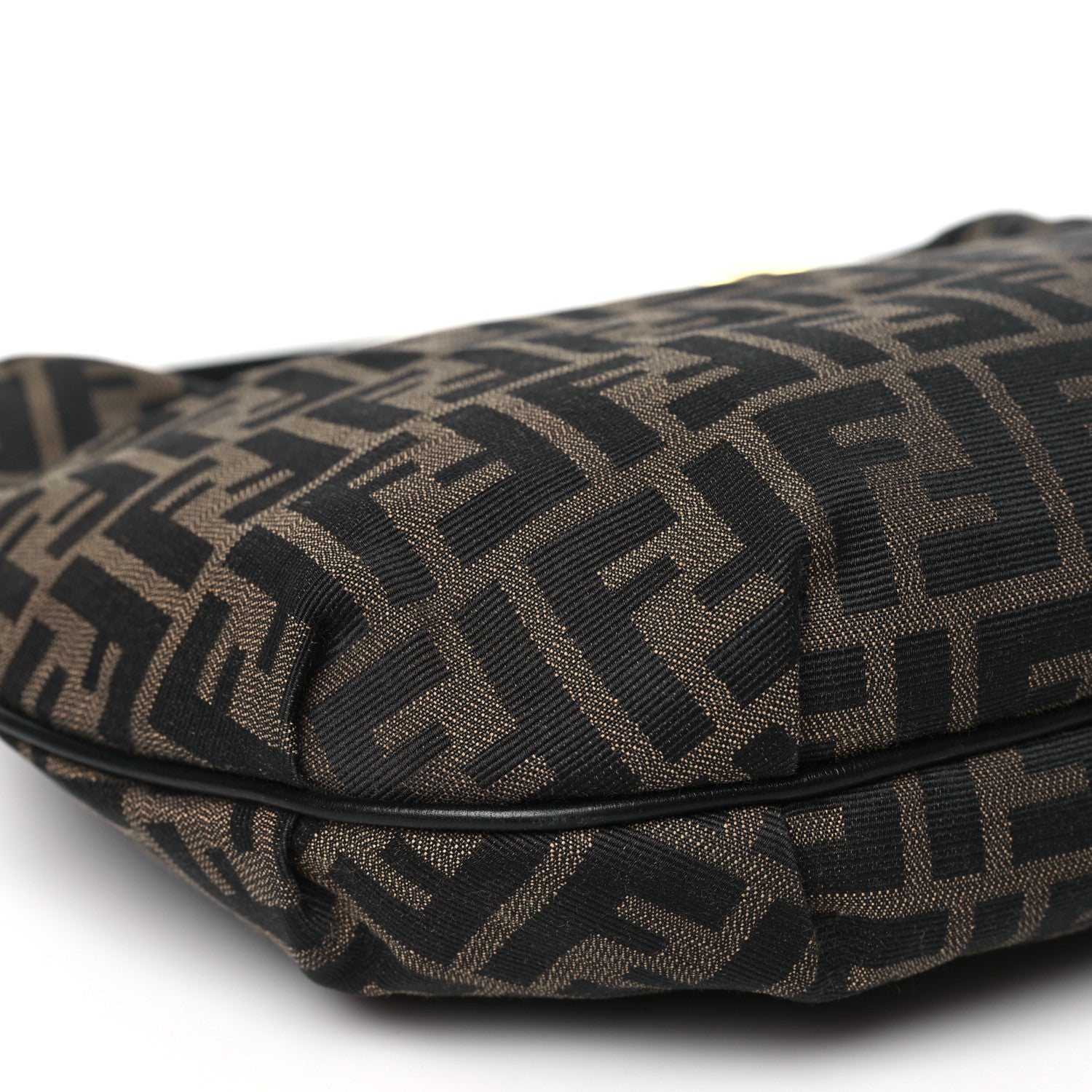 Fendi Zucca Cuoio Lucido Small Chef Hobo Tobacco Moro 8 of 11