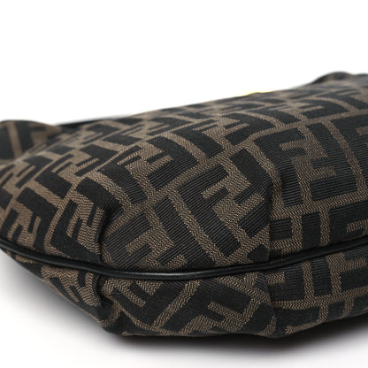 Fendi Zucca Cuoio Lucido Small Chef Hobo Tobacco Moro 8 of 11
