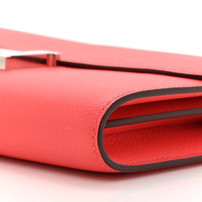Hermes Evercolor Cavale Constance Long Wallet To Go Rose Texas Multicolor 9 of 11