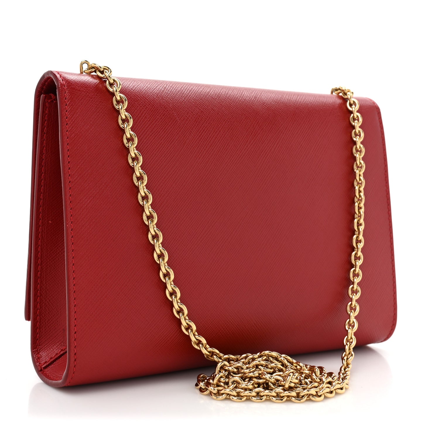 Hammered Calfskin Mini Miss Vara Bow Chain Bag Red