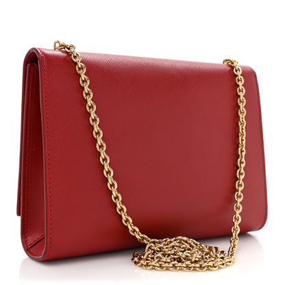 Salvatore Ferragamo Hammered Calfskin Mini Miss Vara Bow Chain Bag Red 2 of 7