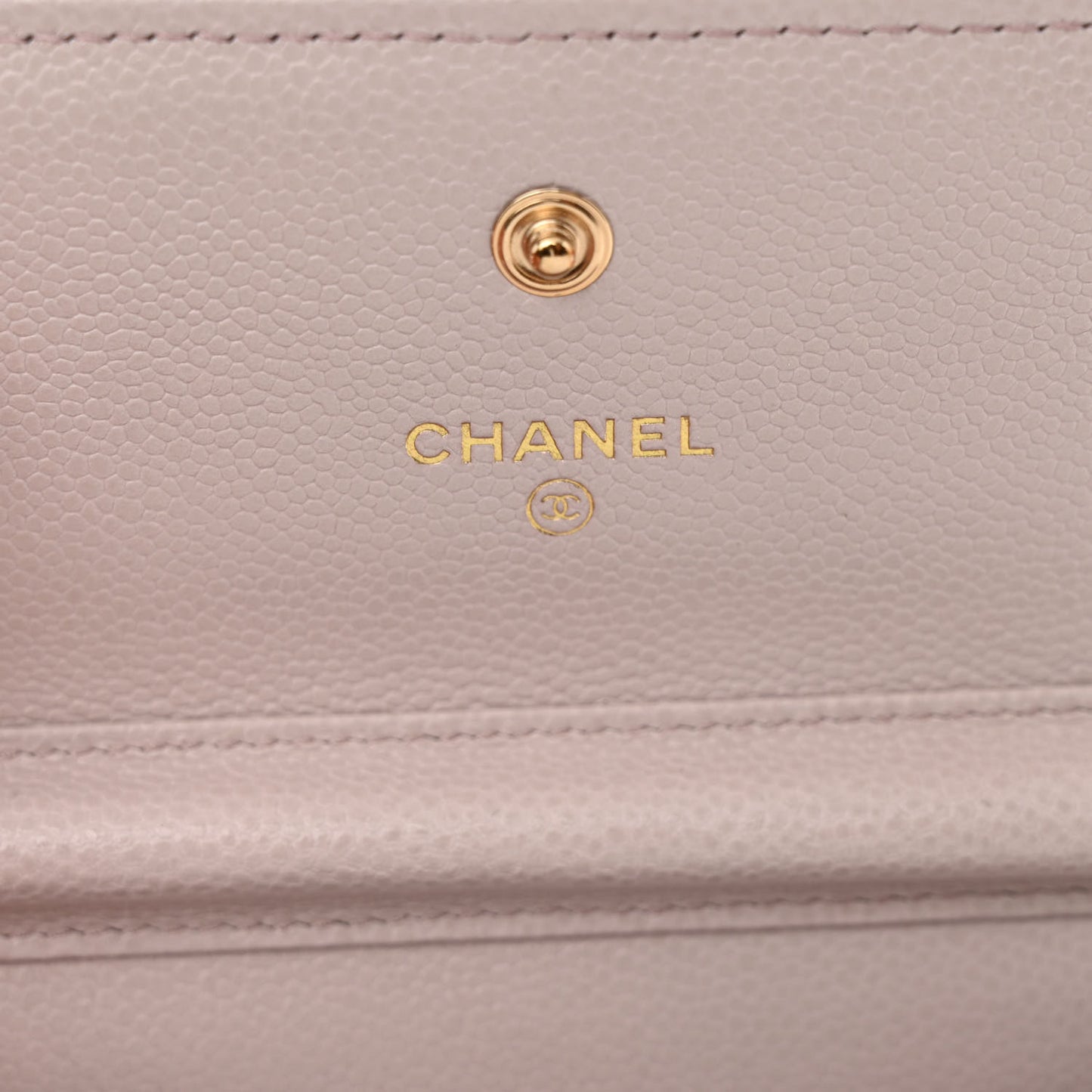 Caviar Quilted Miss Coco Clutch With Chain Light Purple