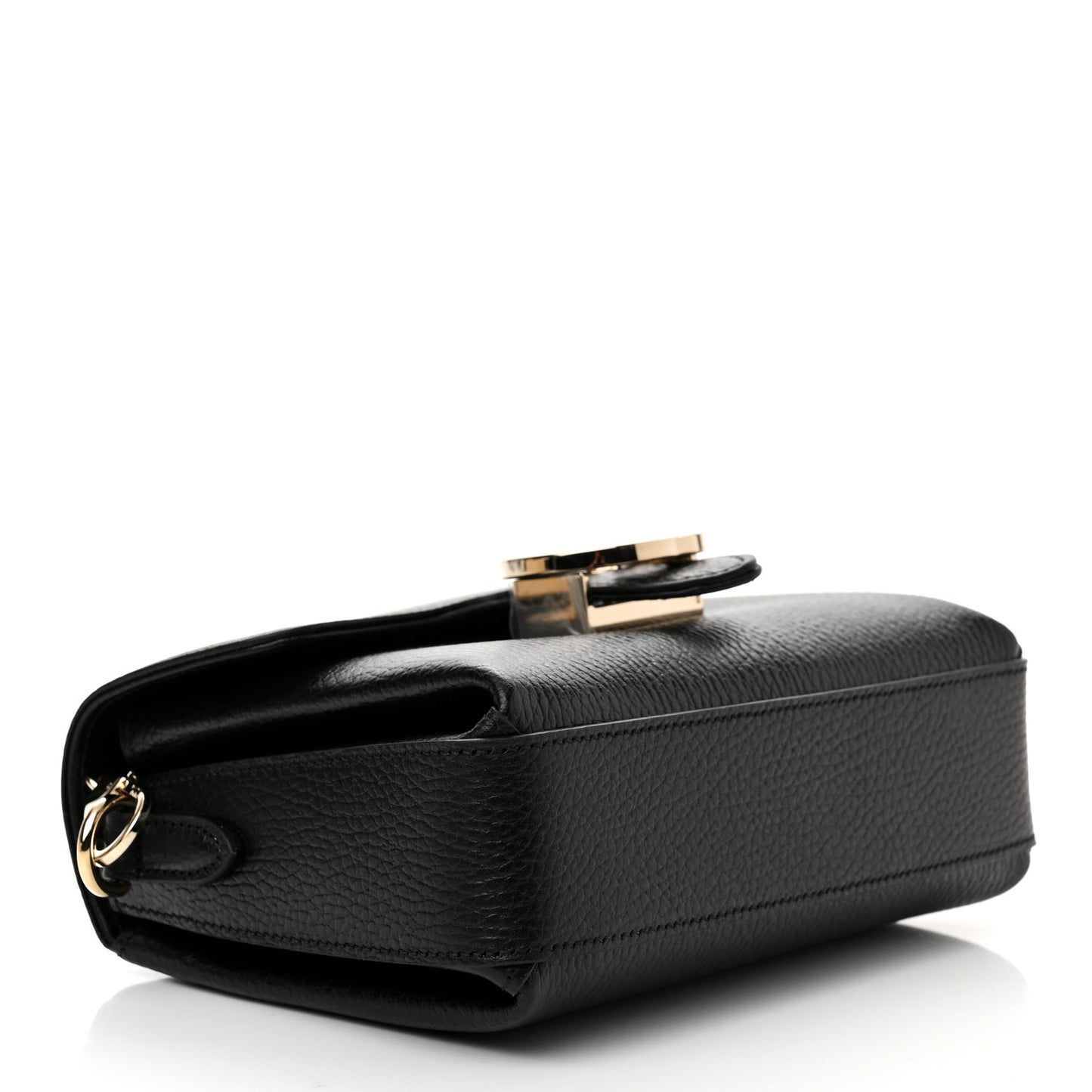 Dollar Calfskin Interlocking G Crossbody Bag Black