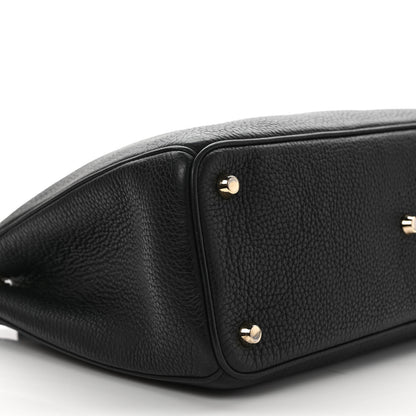 Christian Dior Bullcalf Medium Diorissimo Tote Black Rose Indien 7 of 10
