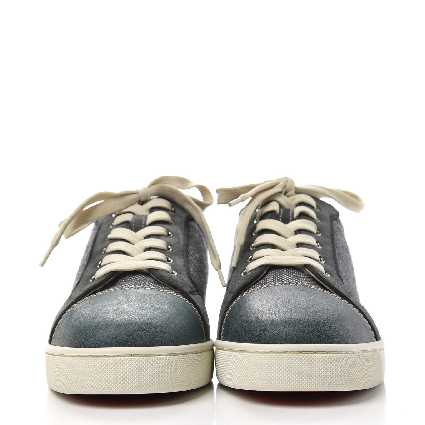 Calfskin Veau Velours Lisse Mens Louis Junior Flat Sneakers 42.5 Tsar