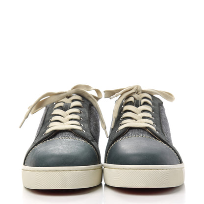 Christian Louboutin Calfskin Veau Velours Lisse Mens Louis Junior Flat Sneakers 42.5 Tsar 2 of 12
