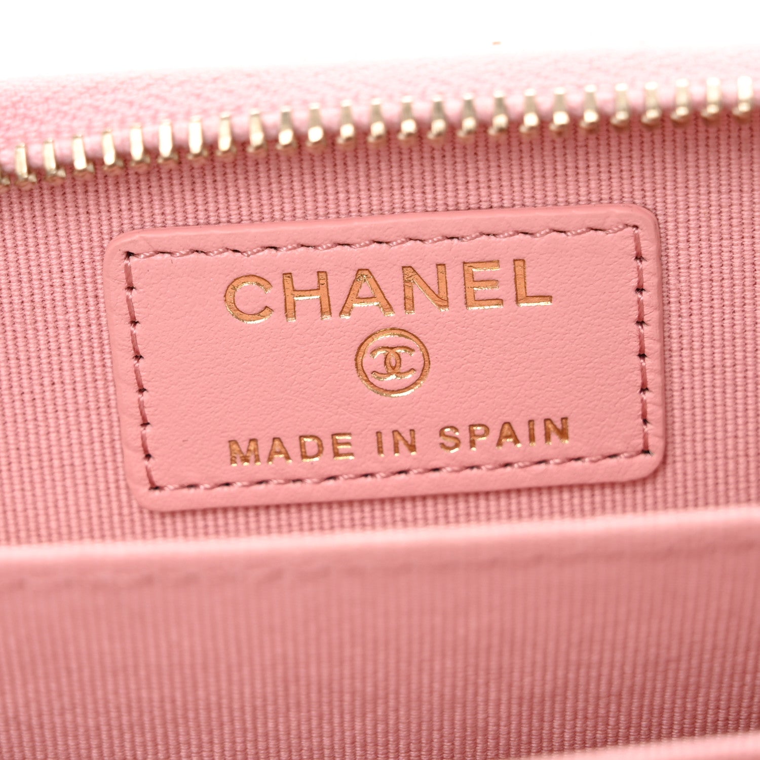 Chanel Caviar Quilted Zip Coin Purse Light Pink 6 of 9