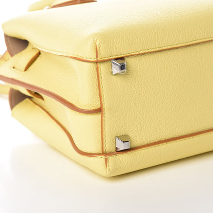 MCM Grained Calfskin Mini Milla Tote Custard Yellow 5 of 8