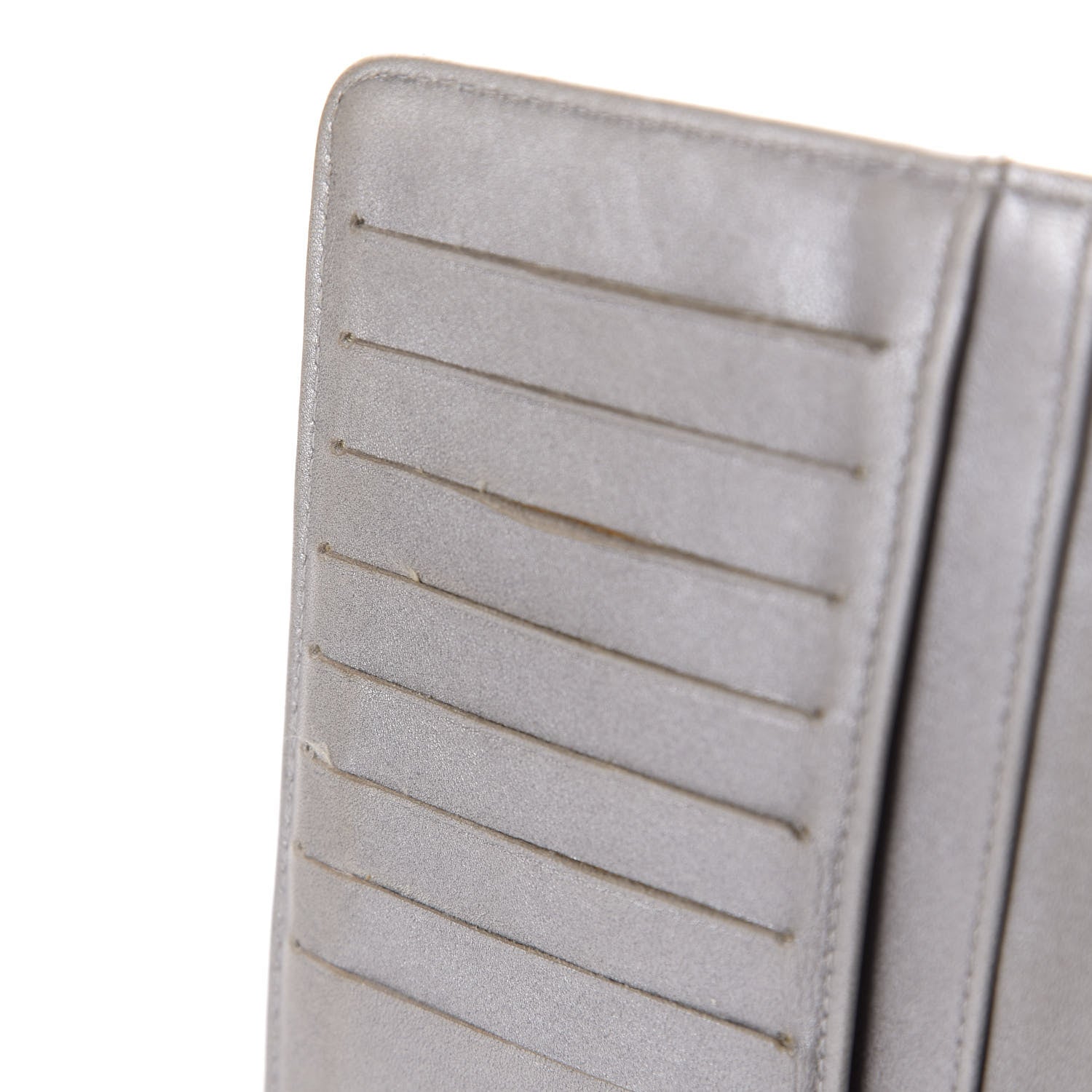 Chanel Lambskin Camellia Embossed Yen Wallet Black 8 of 12