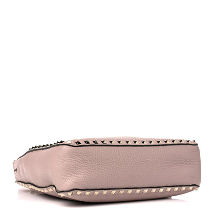 Valentino Garavani Pebbled Calfskin Small Rockstud Flip-Lock Messenger Bag Poudre 3 of 15