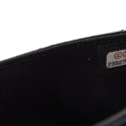 Chanel Aged Calfskin Quilted Lucky Charms 2.55 Reissue Wallet On Chain WOC Black 7 of 11