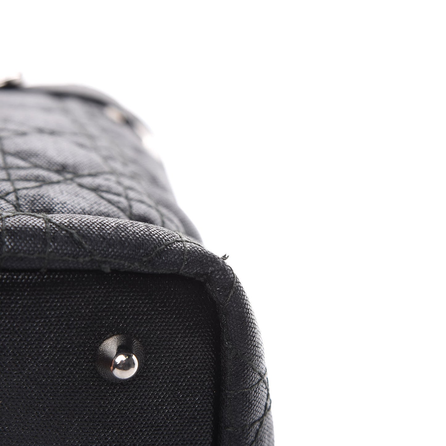 Coated Canvas Cannage Medium Panarea Tote Black