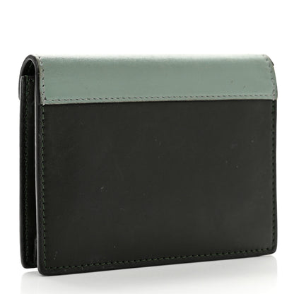 Celine Smooth Calfskin Pocket Card Holder Green 3 of 8