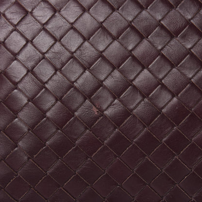 Bottega Veneta Nappa Intrecciato VN Crossbody Messenger Bag Aubergine 10 of 11