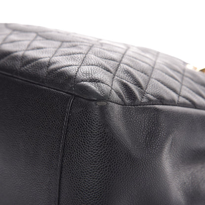 Chanel Caviar Quilted Grand Shopping Tote GST Black 14 of 15
