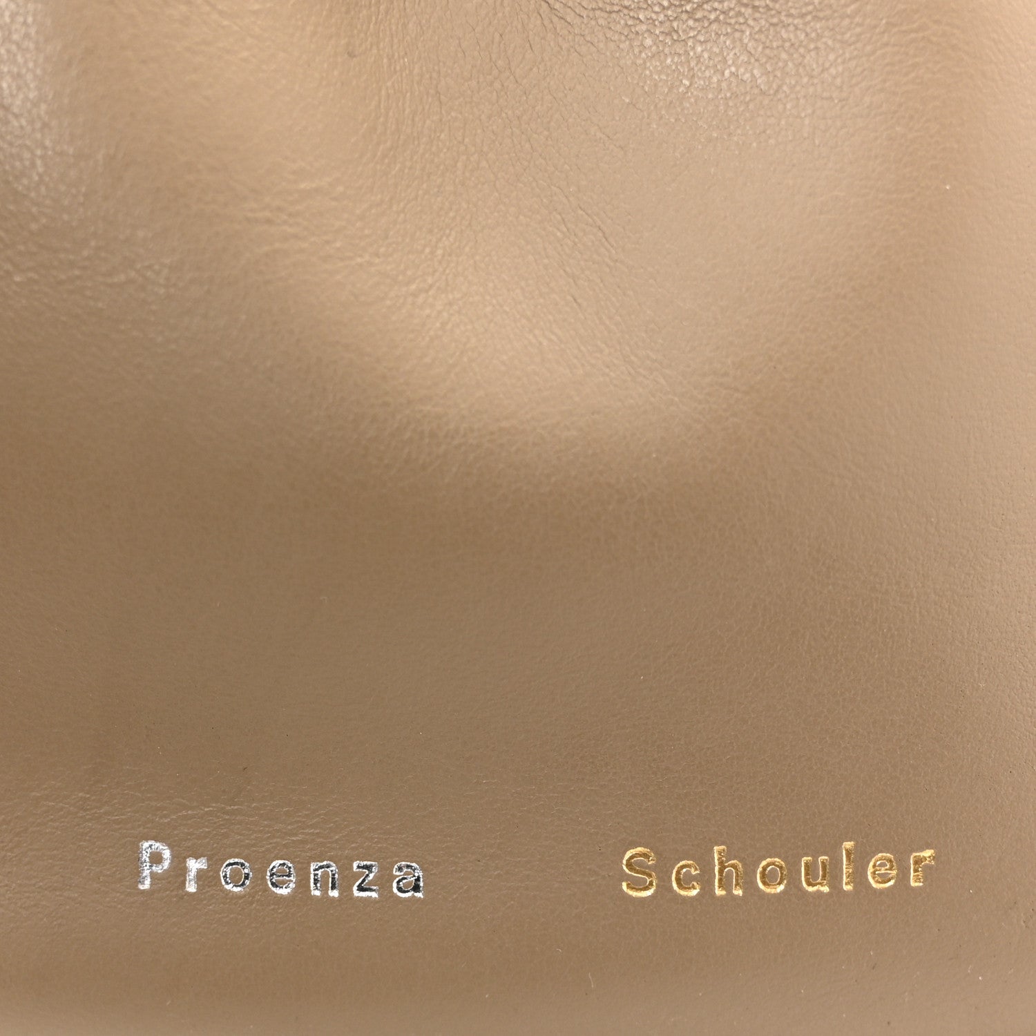 Proenza Schouler Calfskin Small Ruched Tote Beige Black 6 of 10