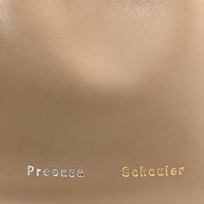 Proenza Schouler Calfskin Small Ruched Tote Beige Black 6 of 10