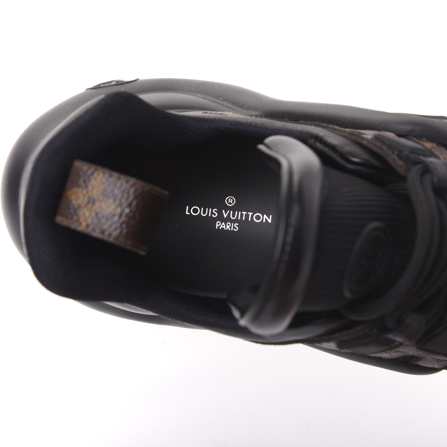 Louis Vuitton Calfskin Patent Monogram LV Archlight Sneakers 39.5 Black 7 of 8