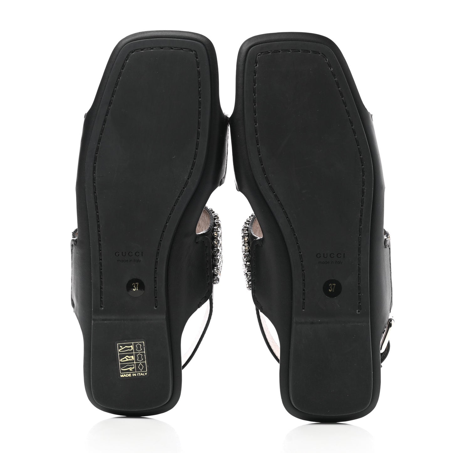 Napa Crystal Sandal 37 Black